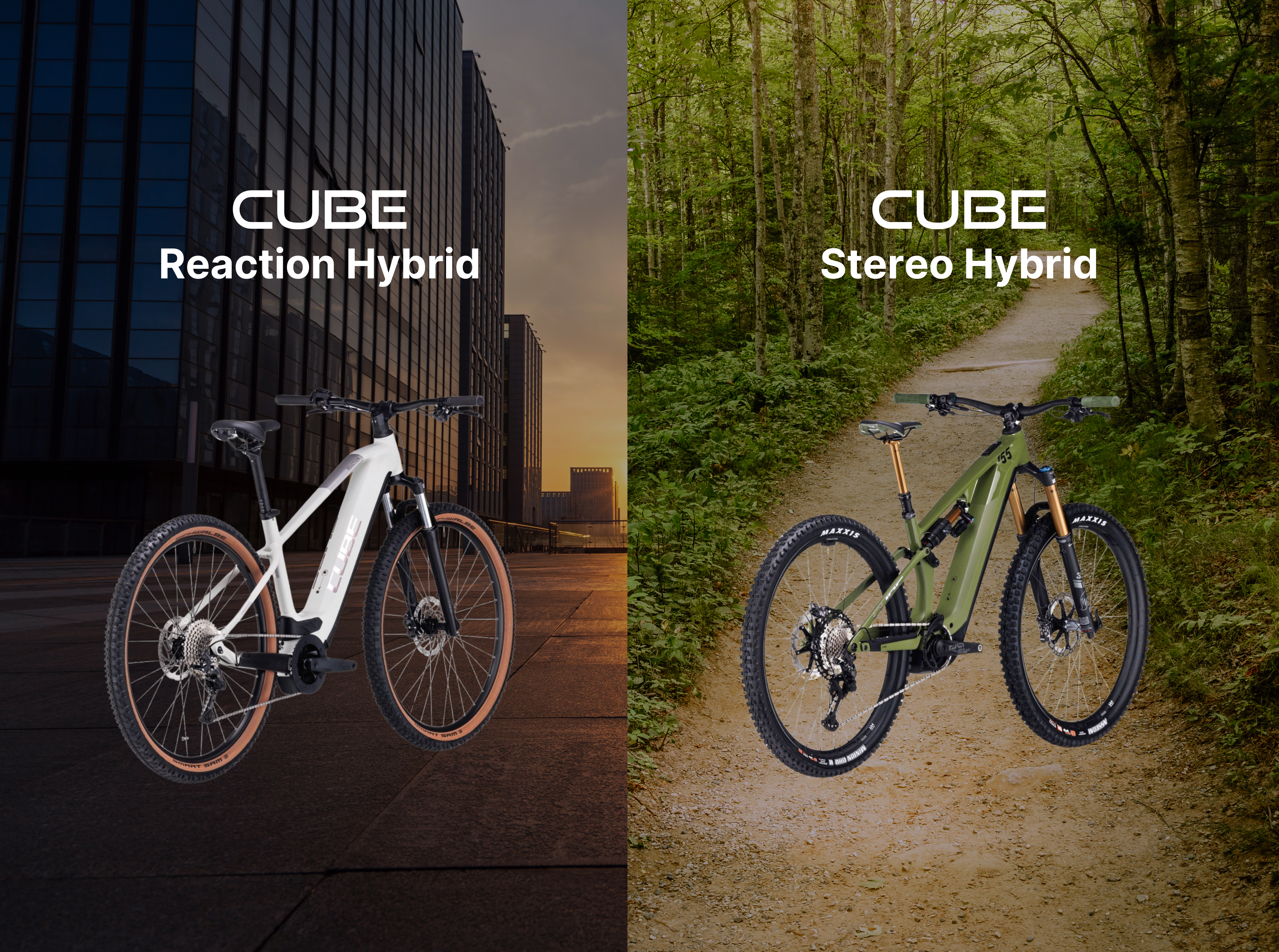 Cube Reaction Hybrid vs Cube Stereo Hybrid Vergleich Cube Reaction Hybrid vs Cube Stereo Hybrid