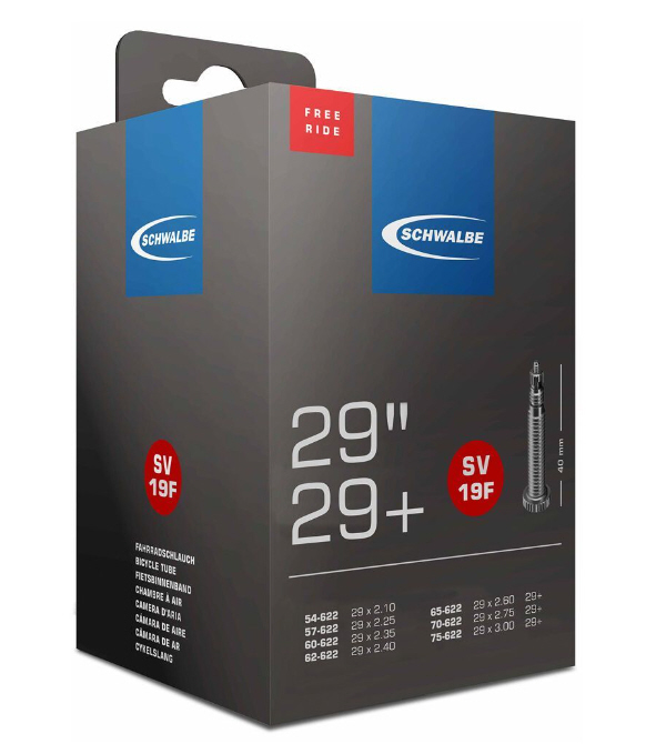 Chambre à air Schwalbe 29" / 29"+ SV 19F Freeride  Chambre à air Schwalbe 29" / 29"+ SV 19F Freeride